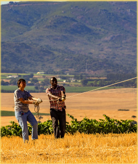 Ballonfahrt in Paarl bei Kapstadt